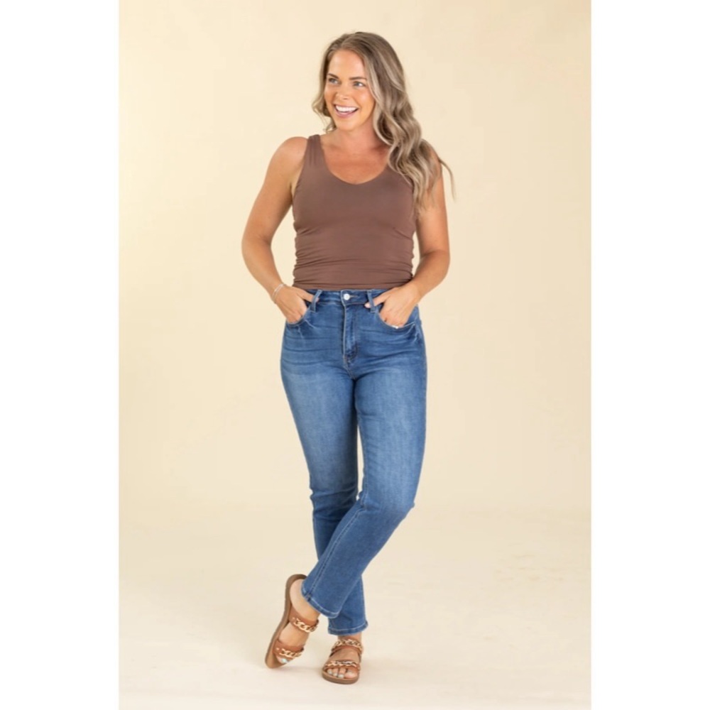 Kancan‎ High Rise Straight Slim Jeans
